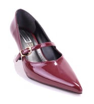 Dagoster DZA07-389100 Bordo Rugan Stiletto Topuklu Kadın Ayakkabı