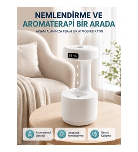 Mey İthalat® Yağmur Damlası Hava Nemlendirici Ultrasonik Buhar Makinesi 800 ml Aroma Difüzör