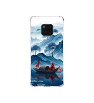 PrintiFy Huawei Mate20pro ile Uyumlu Simya Serisi Sonsuz Akış Tasarımlı Uv Baskılı Köşe Korumalı Antişok Kılıf