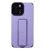 iPhone 12 Pro Max Kılıf Mega Standlı Silikon - Lila