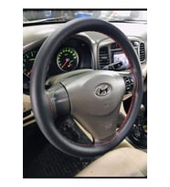 DİKİŞLİ DERİ DİREKSİYON KILIFI NOKTALI DERİ KIRMIZI DİKİŞLİ HIZLI KARGO