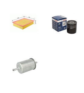 Filtre Bakım Seti Opel Astra F 1.4 1.6 Benzinli 1991-1997 Hava + Yağ f. + Yakıt Filtre Bosch