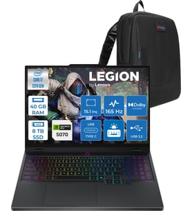 Lenovo Legion 5 15IRX10 Intel Core I7 13650HX 40GB Ddr5 8tb SSD RTX5070 8gb Gddr7 115W Freedos 15.1" Wqxga (2560X1600) OLED 1000NITS 165Hz Taşınabilir Bilgisayar W83LY00CJTRF24 + Zetta Çanta