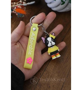 Sarı Renk Adorable Silikon Anahtarlık