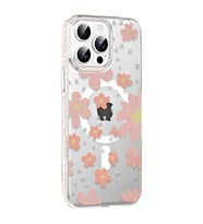 Joko Apple İphone 14 Pro Max Floral Magsafe Kapak - Pembe