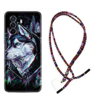 Huawei Nova Y70 Y90 Nova 9 SE  Kılıf Boyun Asklı Rasta Silikon Dog Eyes 1761