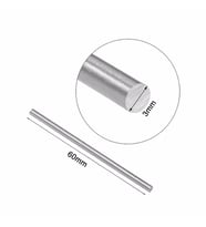3mm x 60mm Metal Mil Çelik Çubuk Aks Oyuncak RC Araba Robot (10 adet)