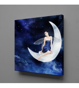 AY VE KADIN RESİMLERİ KANVAS TABLO 160x160cm