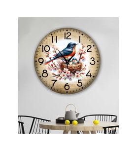 Bilge Tasarım Retro Duvar Saati 35 X 35 Cm (Karışık)