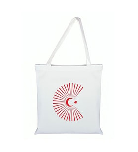 Ay Yıldız Model Bez Çanta - Ay Yıldızlı Çanta (Standart)