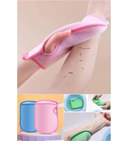 Ele Geçmeli Ölü Deri Sökücü Kese Yumuşak Kir Sökücü Lif Banyo Kesesi Banyo Eldiveni Mavi Renk