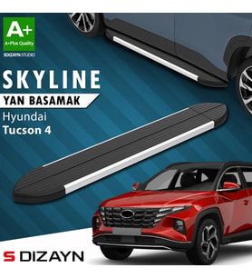 S-Dizayn Hyundai Tucson 4 Skyline Aluminyum Yan Basamak 173 Cm 2021 Üzeri A+ Kalite