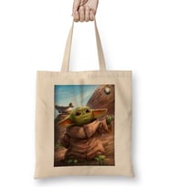 Baby Yoda Star Wars 01 Bez Çanta Uzun Saplı