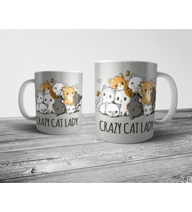 Pixxa Crazy Cat Lady - Kedi Kupa Bardak