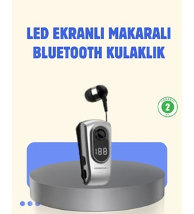 Titreşimli Bluetooth Kulaklık – Uzun Pil Ömrü, Dijital Ekranlı Kablosuz Tasarım