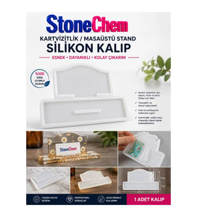 Epoksi Kartvizitlik Silikon Kalıp – Masaüstü Kartlık Reçine Kalıbı, Dekoratif Stand Kalıbı, Kendin Yap Hobi Kalıbı NO:1