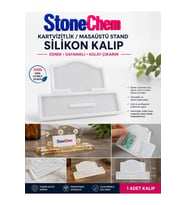 Epoksi Kartvizitlik Silikon Kalıp – Masaüstü Kartlık Reçine Kalıbı, Dekoratif Stand Kalıbı, Kendin Yap Hobi Kalıbı NO:1