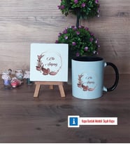 Doğum Günü Hediyesi İsme Özel Dekoratif Taş, Kupa Bardak Kırmızı Hediye (Model 10)