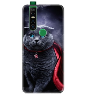 Infinix S5 Pro Kılıf Silikon Desen Super Cat 1666