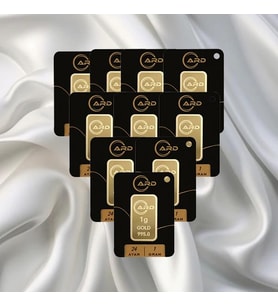 10 Adet 1 Gr 24 Ayar Ard Gram Altın