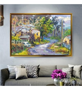 Altın Çerçeveli dekoratif tablo l38 (Gold)