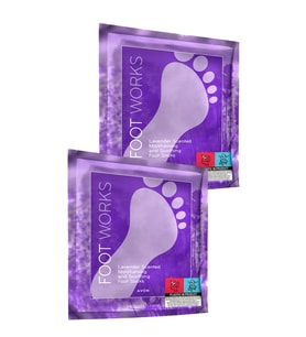 Foot Works Lavanta Kokulu Nemlendirici ve Rahatlatıcı Ayak Çorabı İkili Set