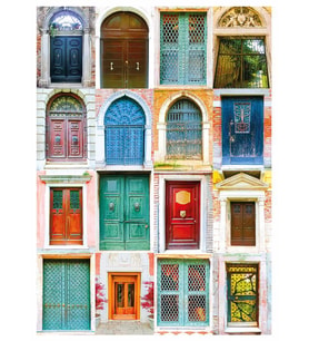 Nova Puzzle 1000 Parça Venedik Kapıları Kolaj Puzzle