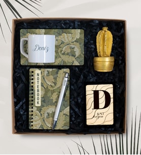 Kişiye Özel Fincan, Defter, Kalem, Biblo, Magnet Hediye Seti