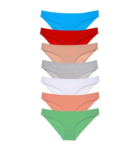 7 adet Süper Eko Set Likralı Kadın Slip Külot