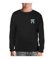 Matematik - Pi Sonsuz İşareti Logo Siyah Çocuk Sweatshirt