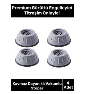 Premium Gürültü Engelleyici Titreşim Önleyici Kauçuk Çamaşır Bulaşık Makinesi 4 Adet Ayak Pedleri