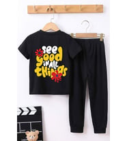Çocuk Good things Alt - Üst Eşofman Takımı (Siyah)
