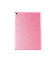 Apple iPad 10.2 (8 Nesil) Uyumlu Simli Parlak Görünümlü Zore Tablet Koton Kılıf (Pembe)