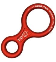KONG 8 Classic Descender – Sekizli İndirici İniş Aleti – EN 15151-2  UIAA Onaylı Red (Kırmızı)