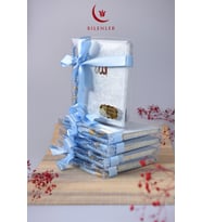 Kutulu Kadife Yasin ve Tesbih Seti 1 Adet- Mavi