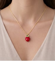Kırmızı Elma Model Kolye