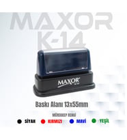 Maxor  K-14 İsim-Ünvan Kaşesi 1 Adet 13x55 mm