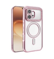 Huawei Honor 600 Joke Simli Magneticsafe Kılıf - Pembe
