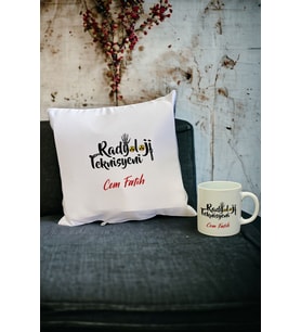 Radyoloji Teknisyeni Kupa Bardak ve Yastık Set 001 (Beyaz)