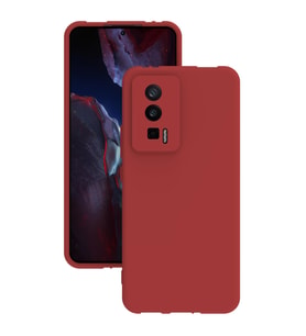Xiaomi Poco F5 Pro Kılıf Kamera Korumalı Silikon Rubber Arka Kapak (Kırmızı)