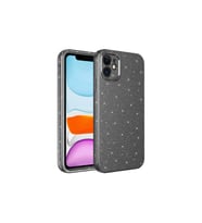 Apple iPhone 11 Uyumlu Kılıf Kamera Korumalı Simli Lüks Zore Koton Kapak (Gri)