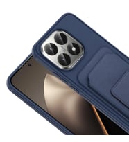 Xiaomi 15T Kılıf Kartlıklı ve Deri Dokulu Şık ApexWallet Premium Kapak RYC/Bikart (Lacivert)
