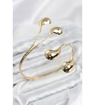 Pazu Bileklik Gold Renk Pirinç Damla Model TJ-BB8564