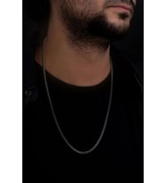 Vog - 3 Mm Orta Kalınlıkta Küp Model Çelik Kolye