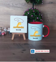 Antrenör Dekoratif Taş, Kupa Bardak Kırmızı Hediye (Model 1)