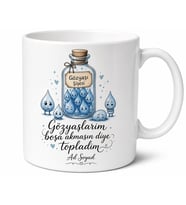 Sürekli Ağlayanlara Gözyaşı Şişesi Esprili Melankoli Kupası Hediye Bardak