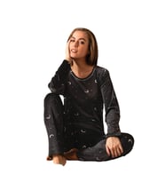Sude Kadın Kışlık Kadife Pijama Takımı 533- 1 Adet (Antrasit)