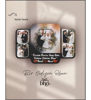 Kişiye Özel 5 Fotoğraflı Hem Tablo Hem Duvar Saati (Standart)