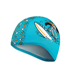 Speedo Printed Poly Cap iu Blue/Green Çocuk Bonesi 8-1224114675 Mavi