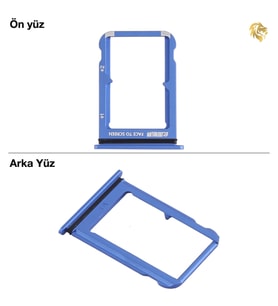 Xiaomi Mi 9 Uyumlu Sim İç Yuvası Çiftli Mavi Sim Kart Tepsisi Sim Kızağı Sim Çekmecesi Sim Tray